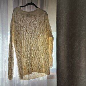 Vintage Richard Sport long beautiful cream color sweater